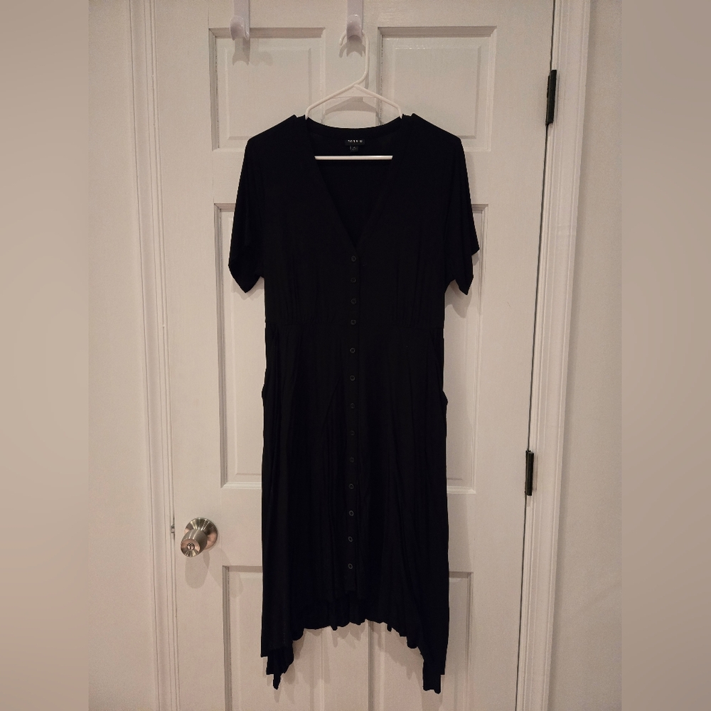 Black Button-Down Dress